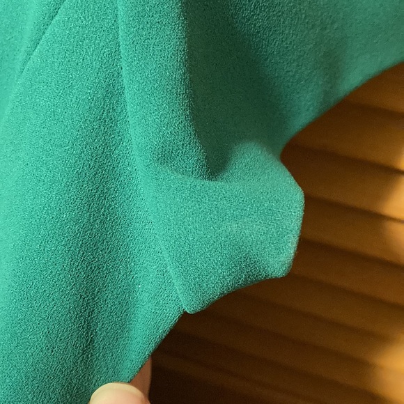 Calvin Klein Emerald Green Ruffle Short Sleeve Dress - Picture 3 of 6